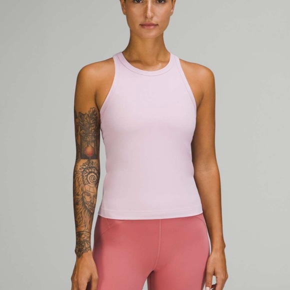 lululemon athletica Tops - Lululemon Align Waist Length Racerback Tank Top- Pink Peony